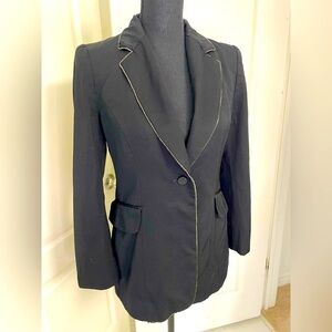 Moschino Couture! Vintage wool blazer rhinestones size US 10 fits S sparkly rare